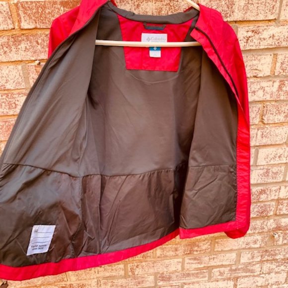 Columbia Girl's Magenta Lightweight Full Zip Coat Jacket Size 14/16 - Picture 14 of 16